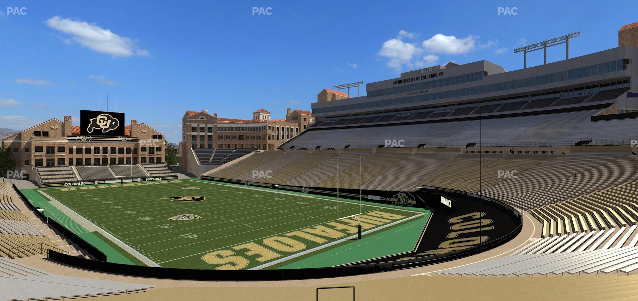 Seating view for Folsom Field Section 110