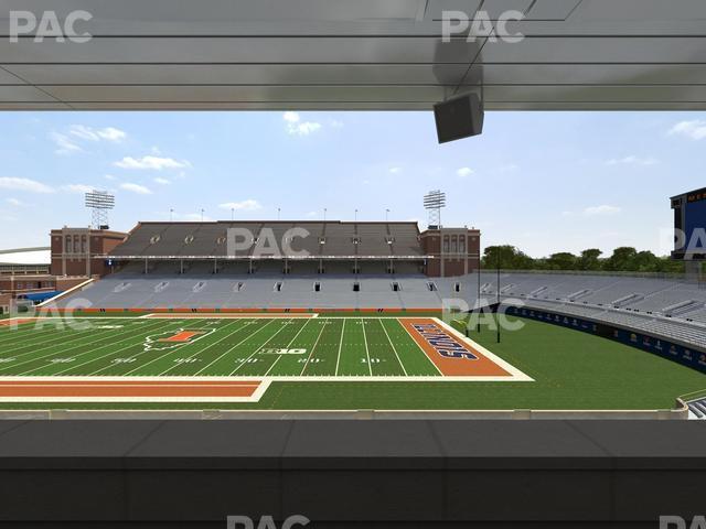 Seating view for Memorial Stadium - IL Section Colonnades Club 304