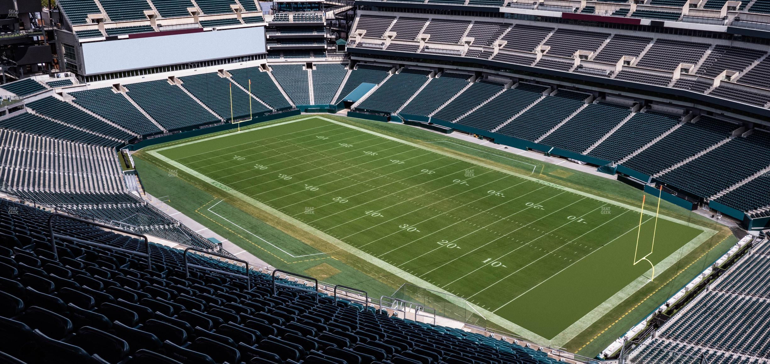 Seating view for Lincoln Financial Field Section 207