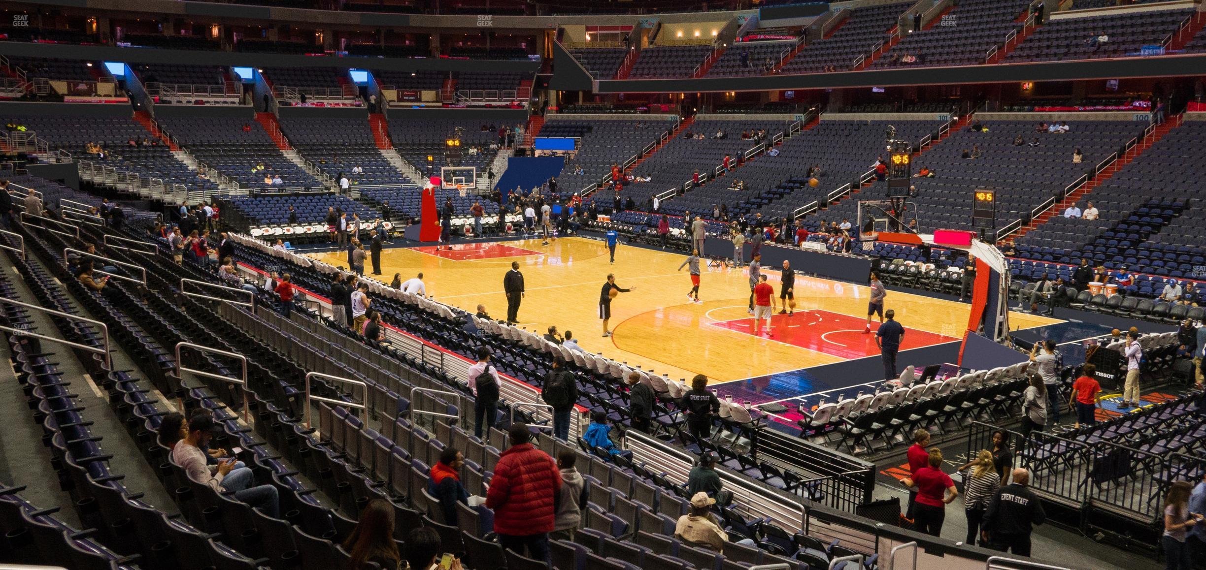 Seating view for Capital One Arena Section 114