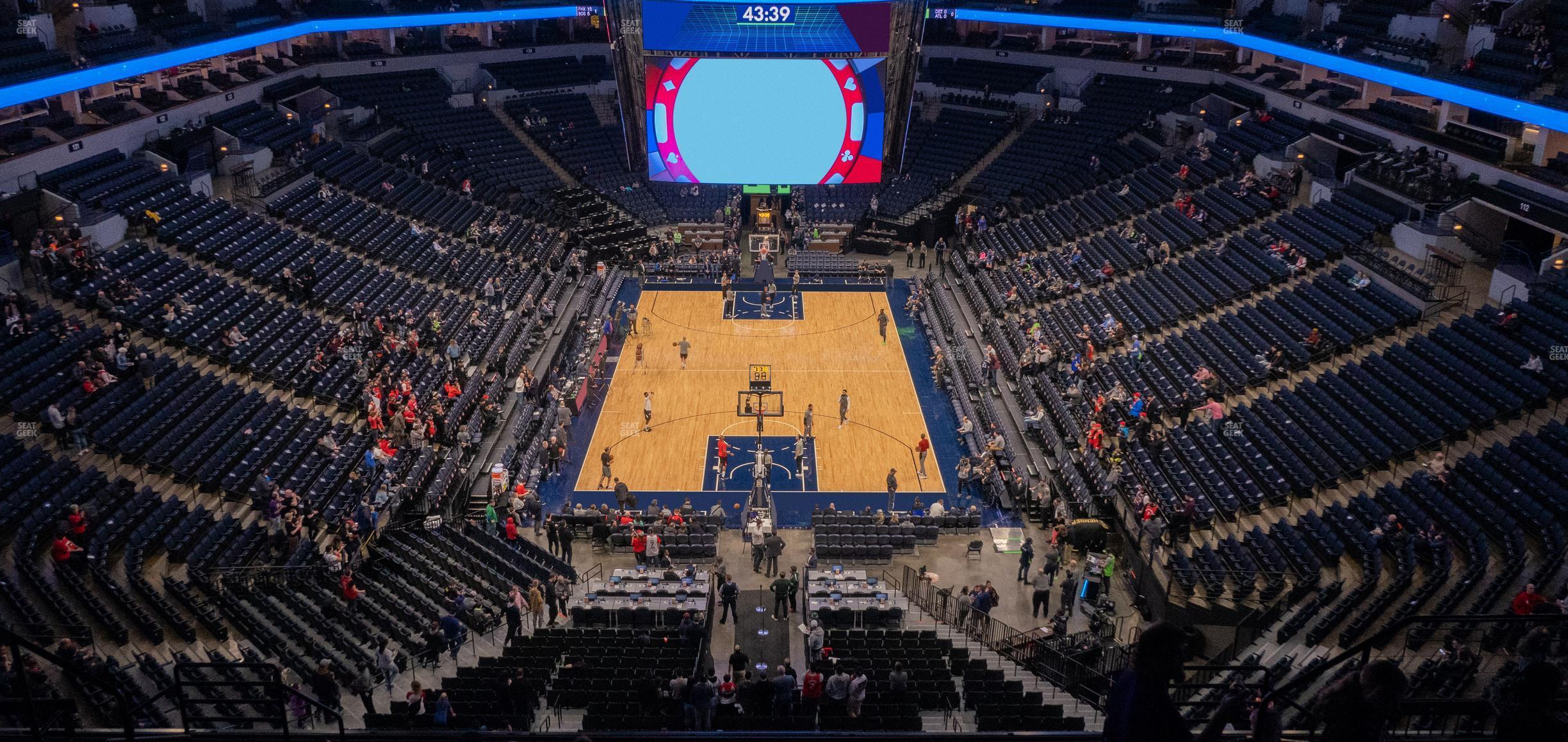 Seating view for Target Center Section 221