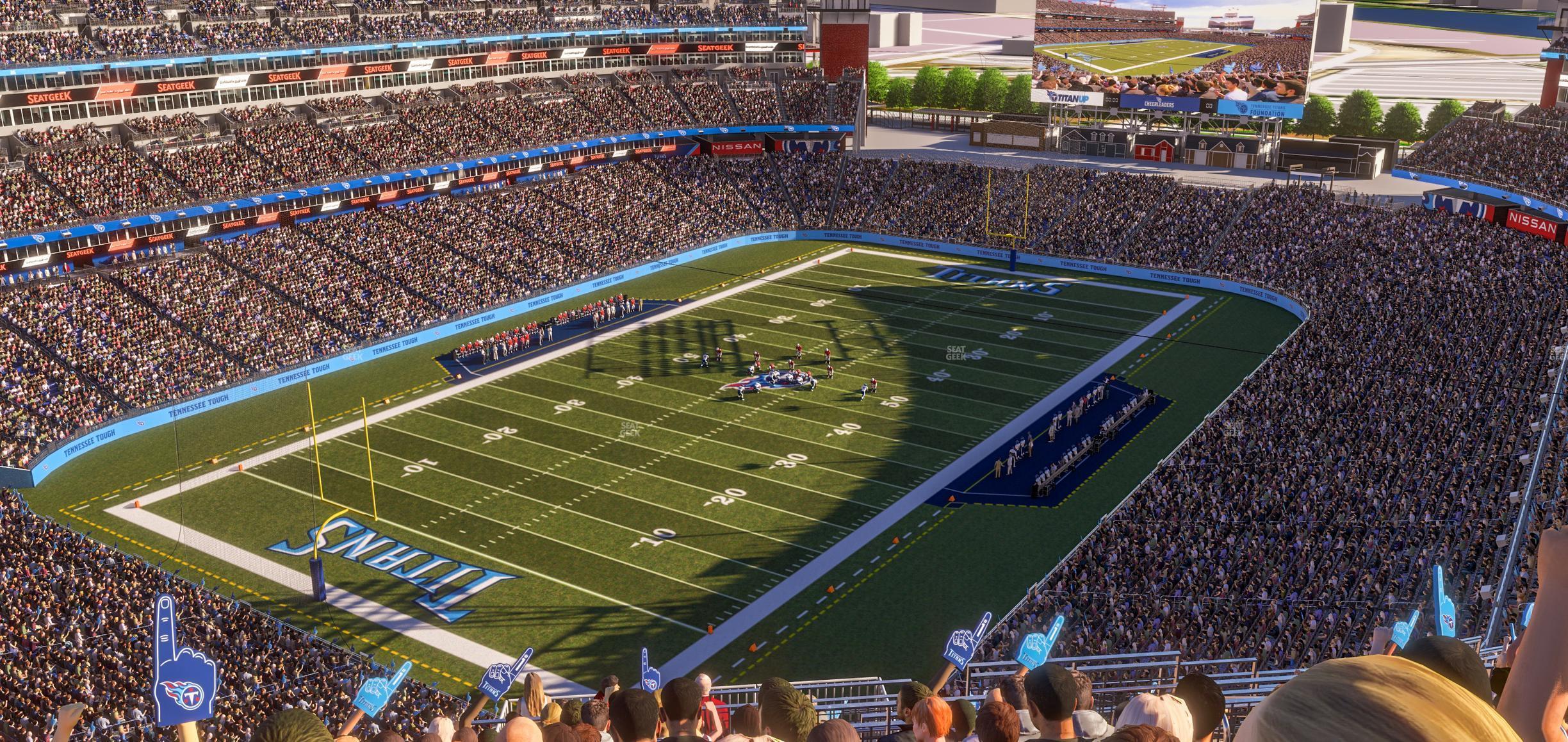 Seating view for Nissan Stadium Section Upper 344