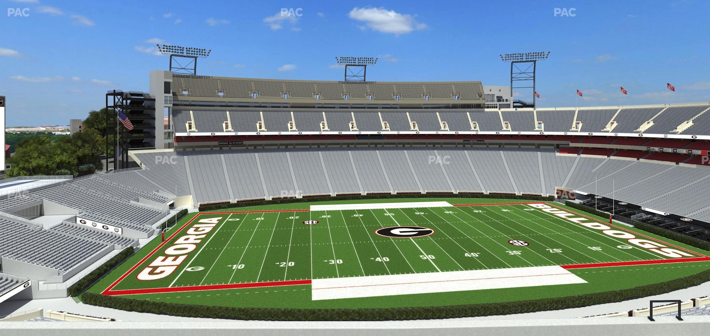 Seating view for Sanford Stadium Section Sky Club 333