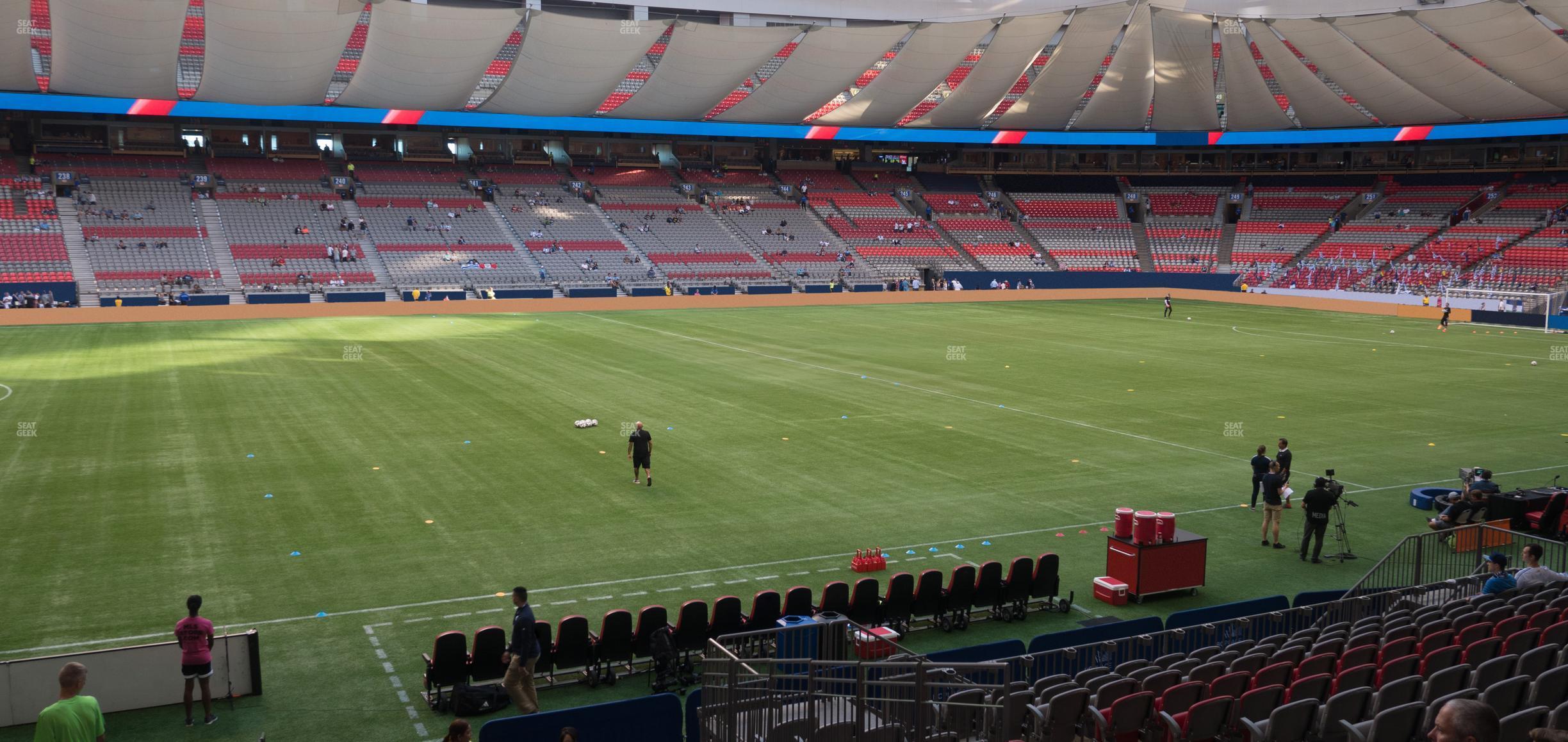 Seating view for BC Place Stadium Section 217