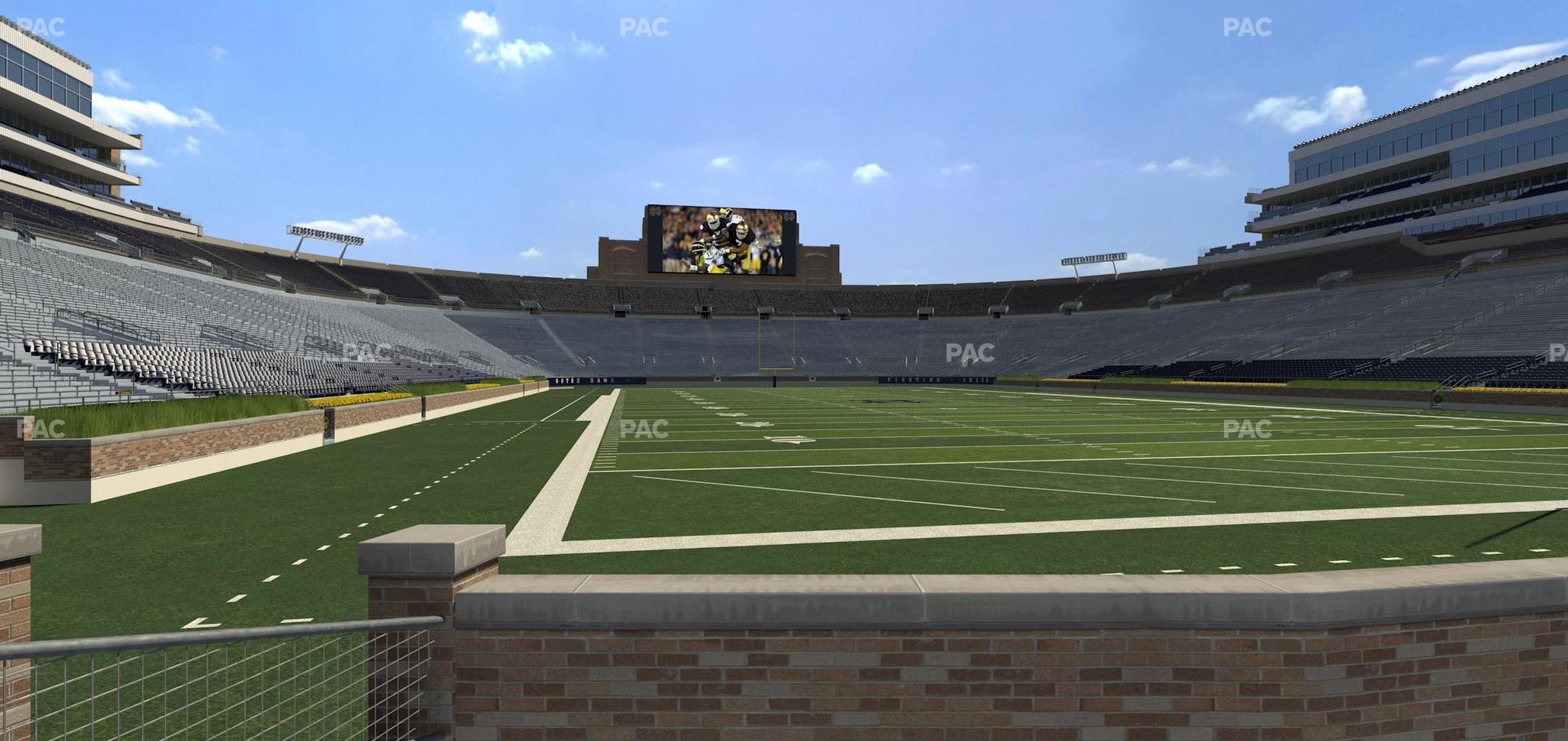 Seating view for Notre Dame Stadium Section 3