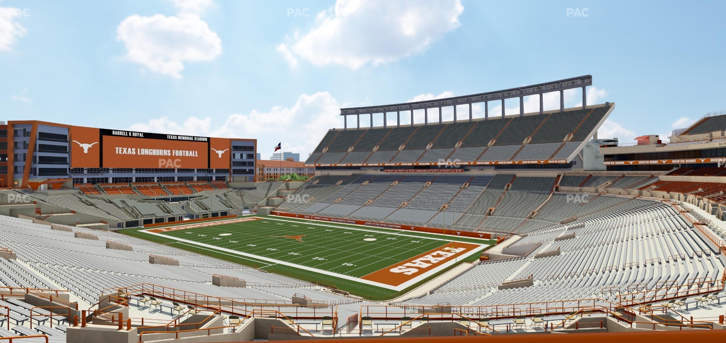 Seating view for Darrell K Royal - Texas Memorial Stadium Section 21