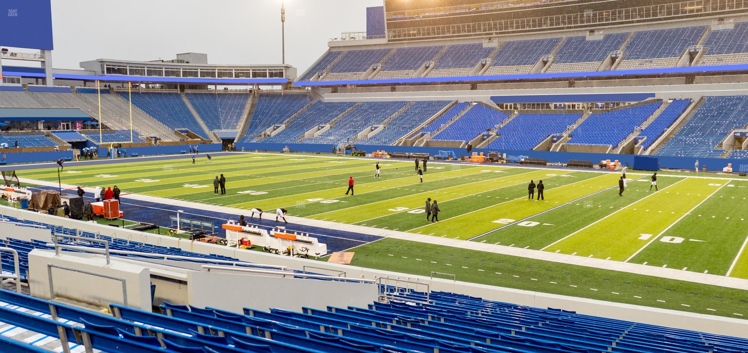 Seating view for Kroger Field Section 9