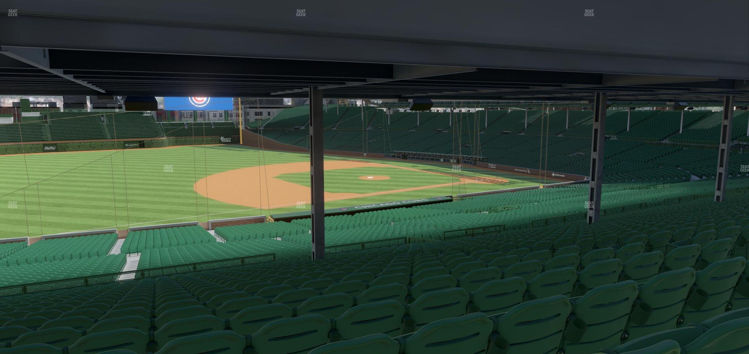 Seating view for Wrigley Field Section 208