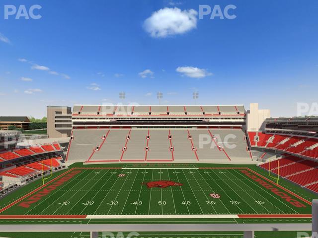 Seating view for Razorback Stadium Section 504 1