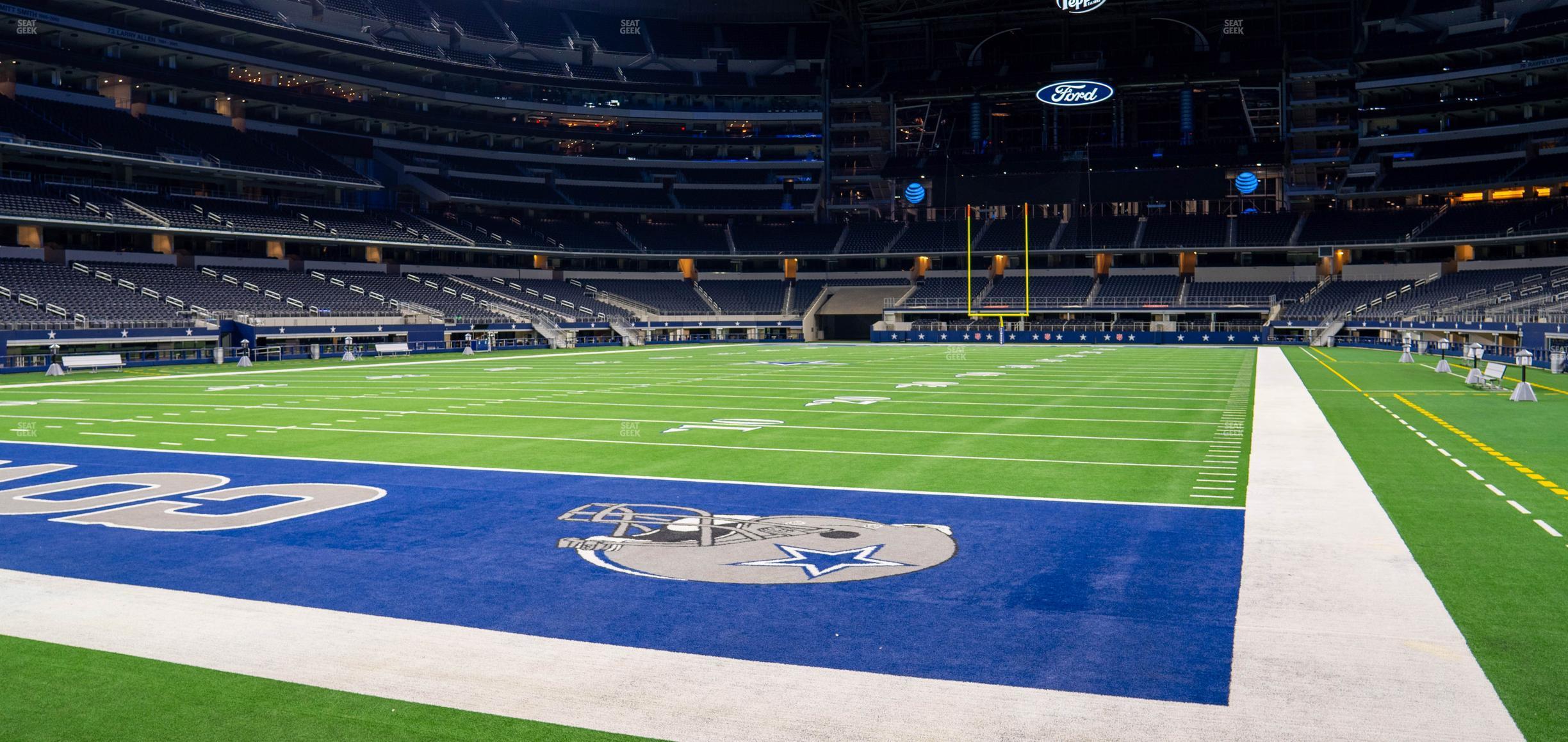 Seating view for AT&T Stadium Section Event Level Suite 107