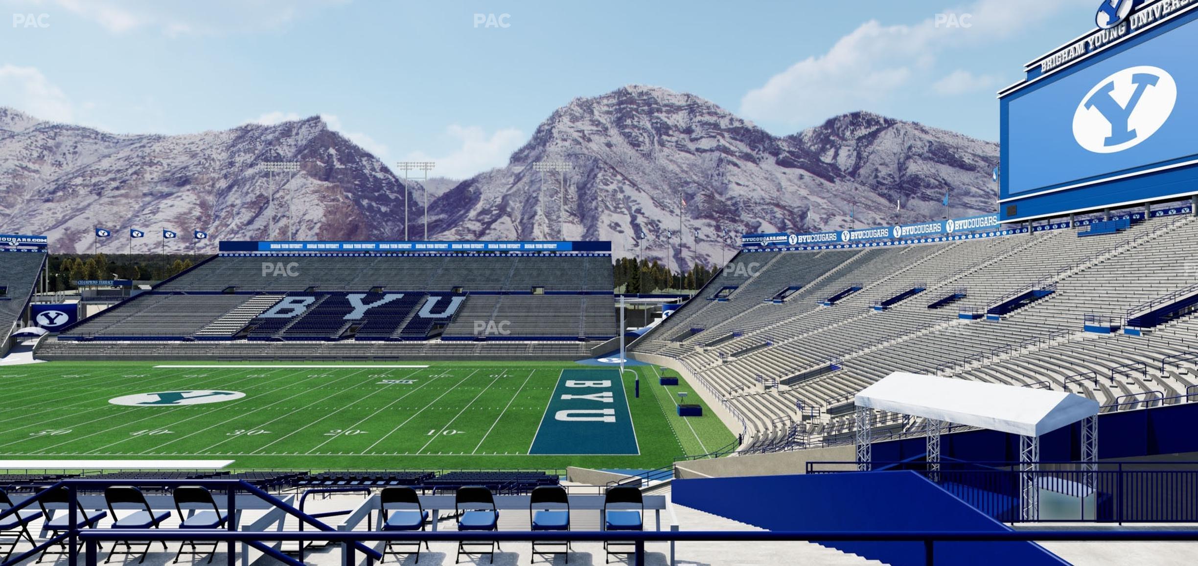 Seating view for LaVell Edwards Stadium Section 101