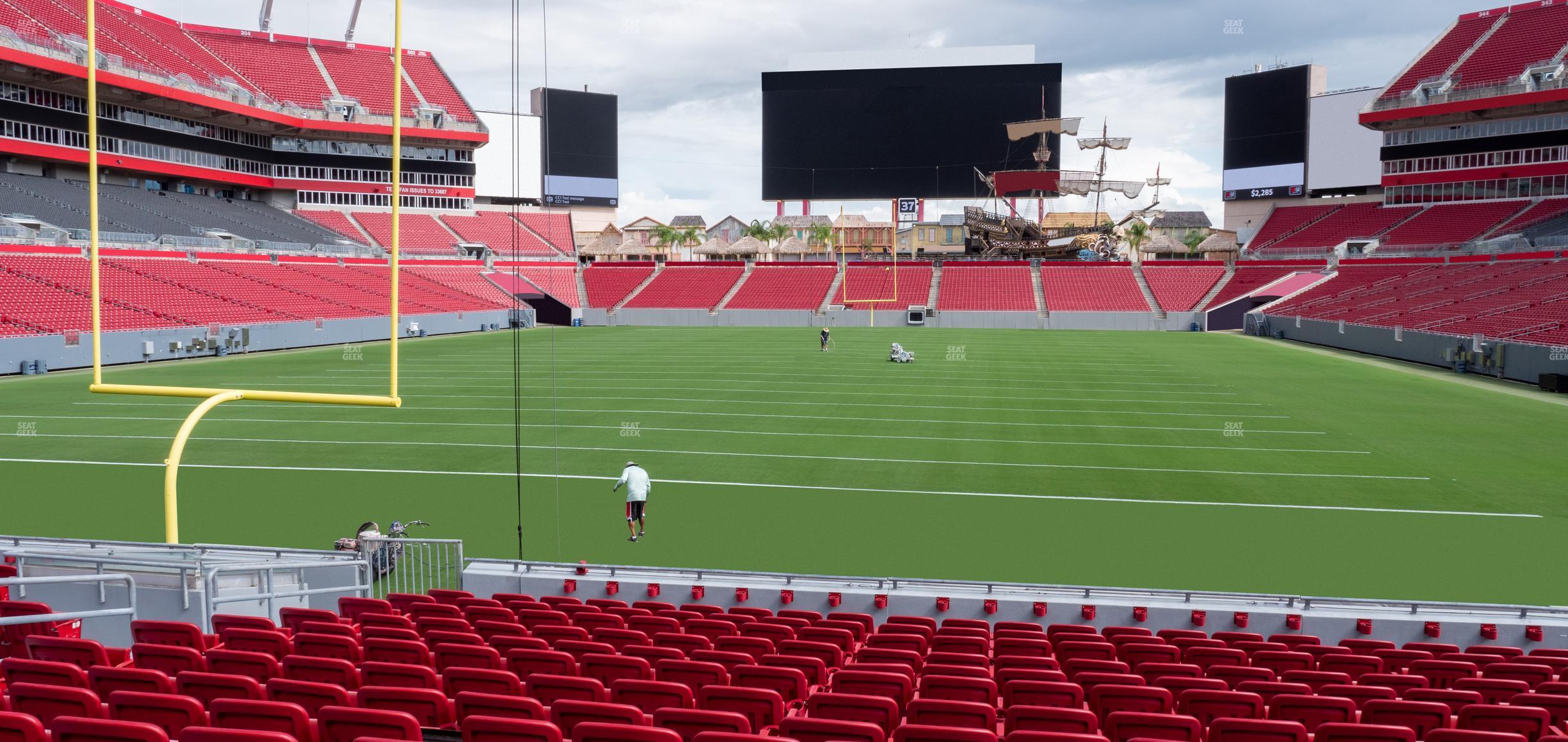 Seating view for Raymond James Stadium Section 124