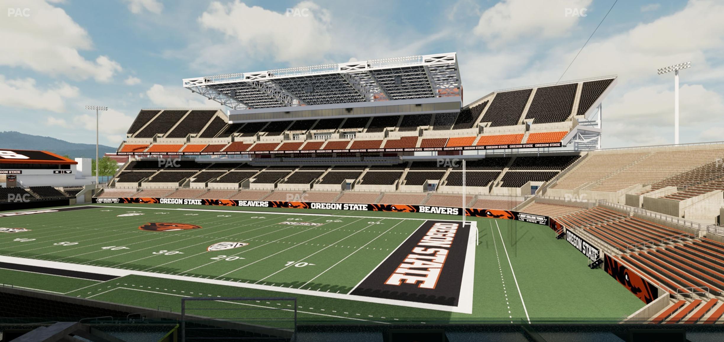 Seating view for Reser Stadium Section West Loge 8