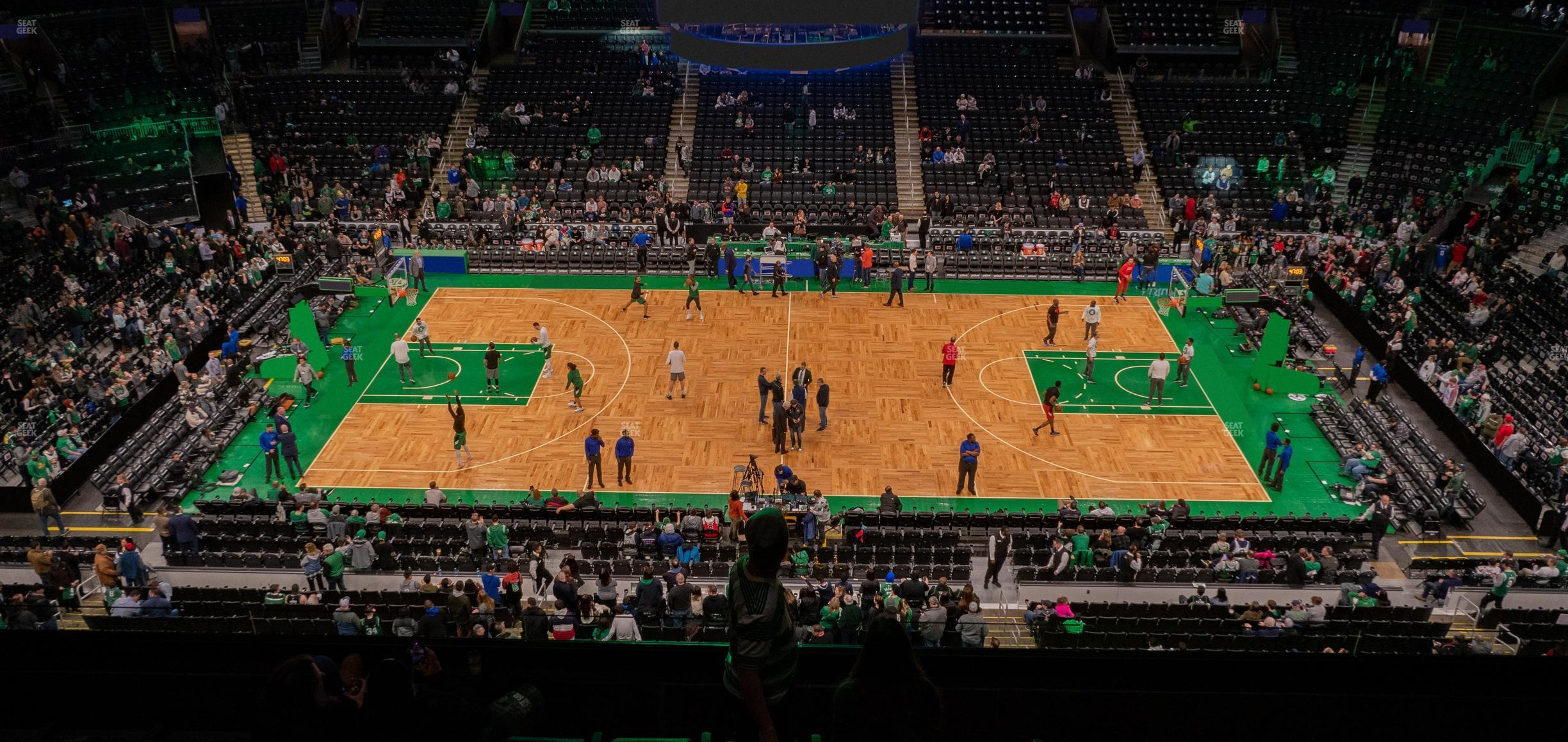 Seating view for TD Garden Section Balcony 316