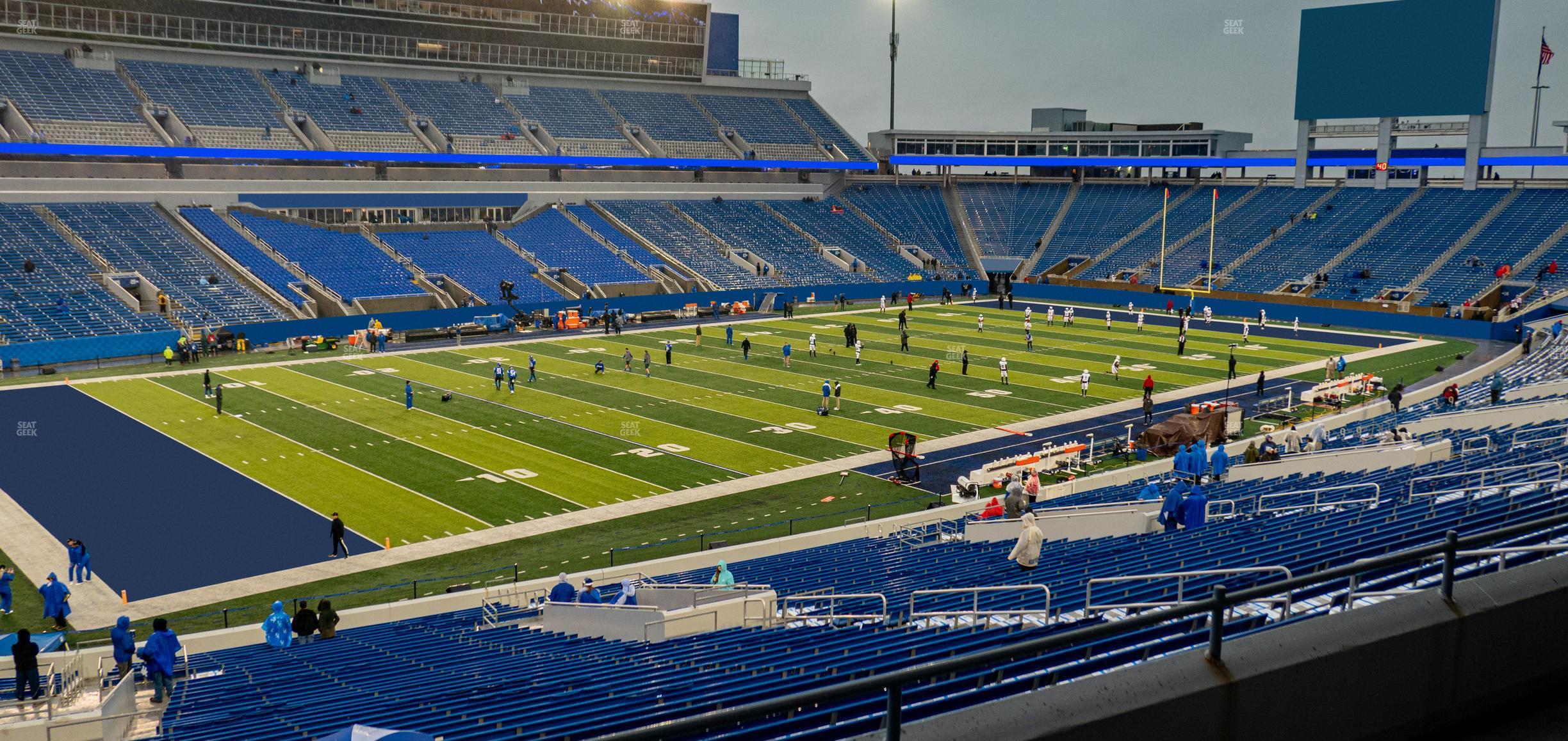 Seating view for Kroger Field Section 101