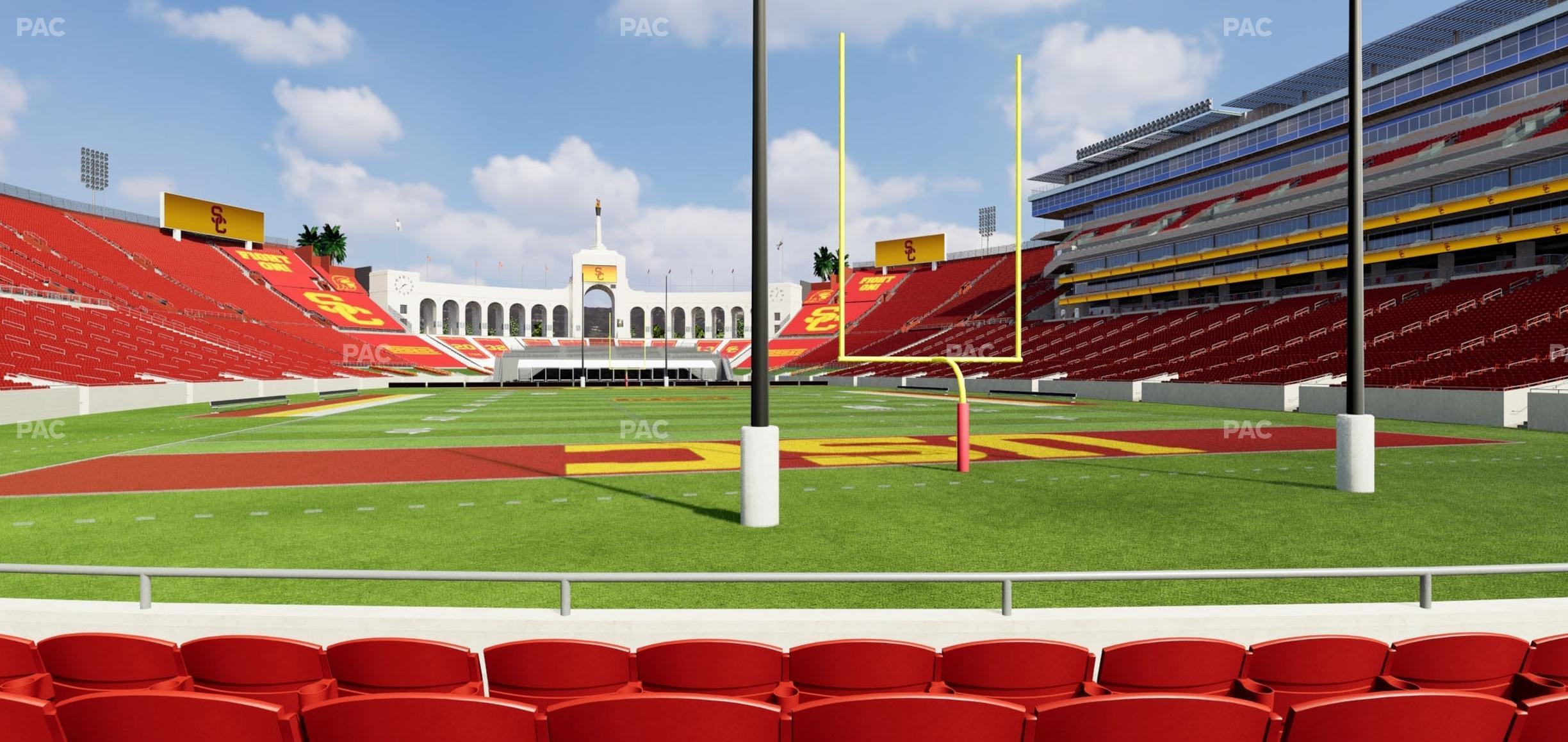 Seating view for Los Angeles Memorial Coliseum Section 115