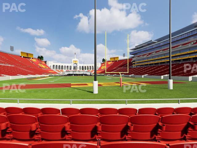 Seating view for Los Angeles Memorial Coliseum Section 115