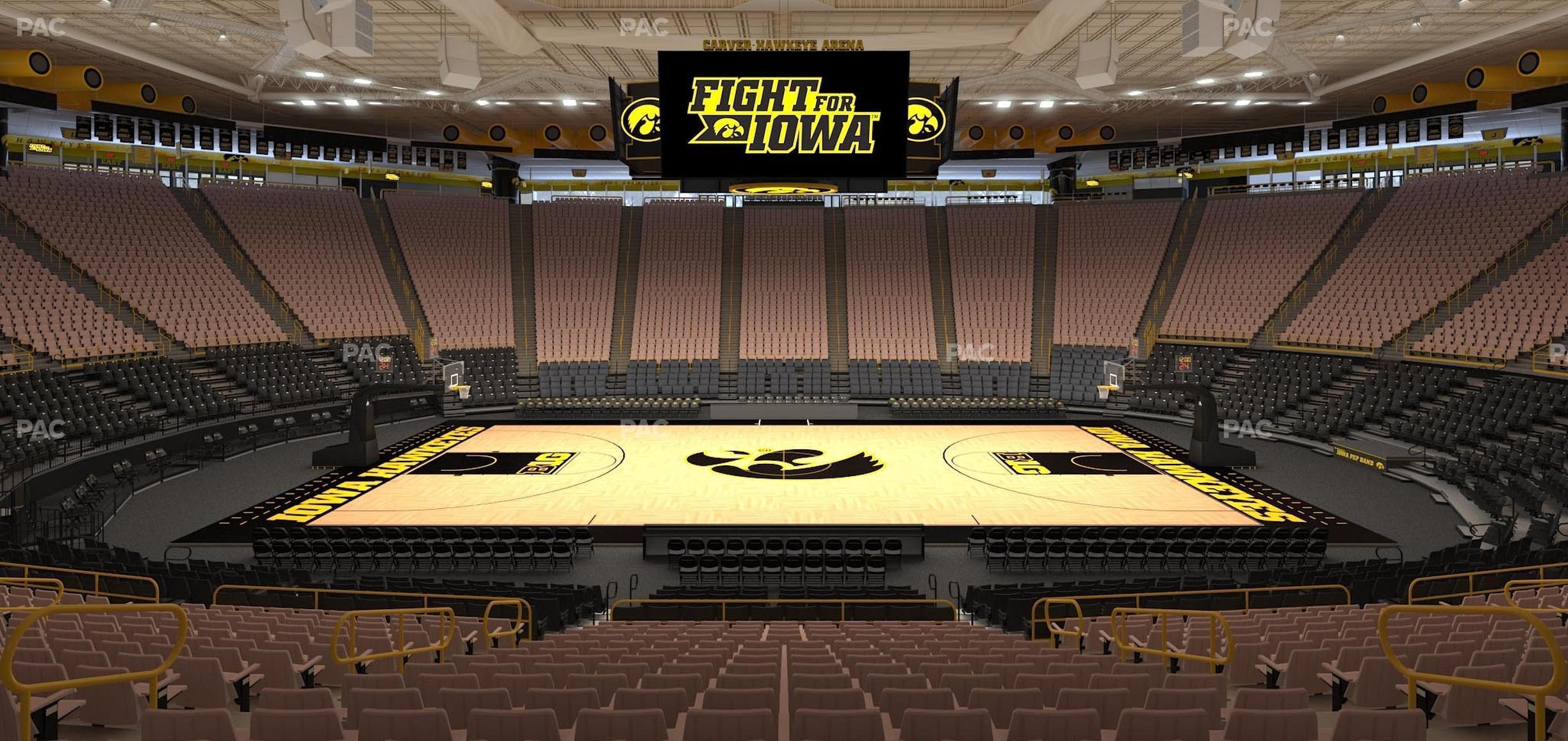 Seating view for Carver-Hawkeye Arena Section A