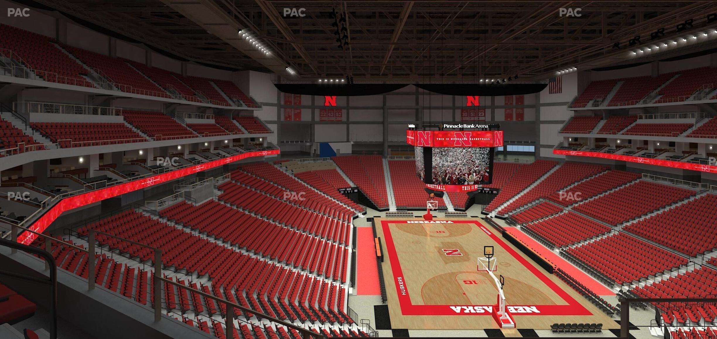 Seating view for Pinnacle Bank Arena Section 213