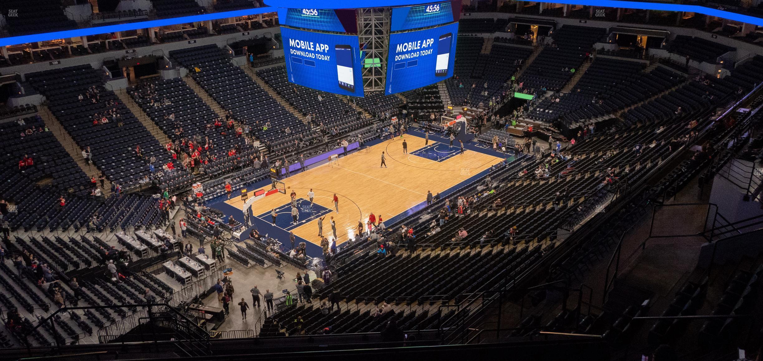 Seating view for Target Center Section 216