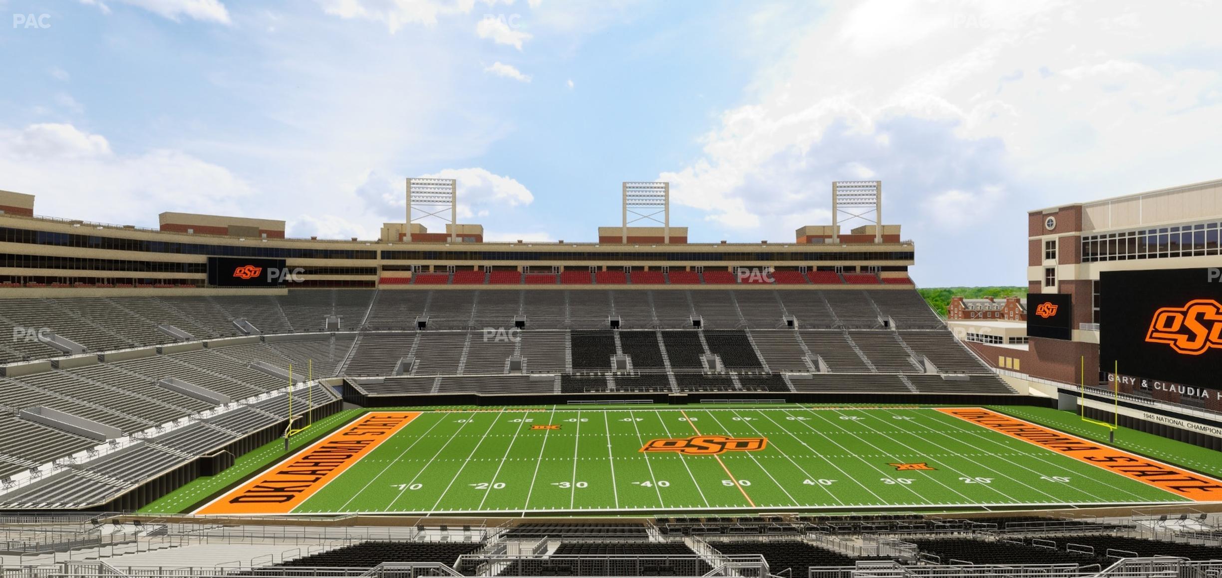 Seating view for Boone Pickens Stadium Section 208