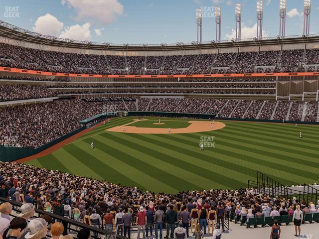 Seating view for Progressive Field Section 304