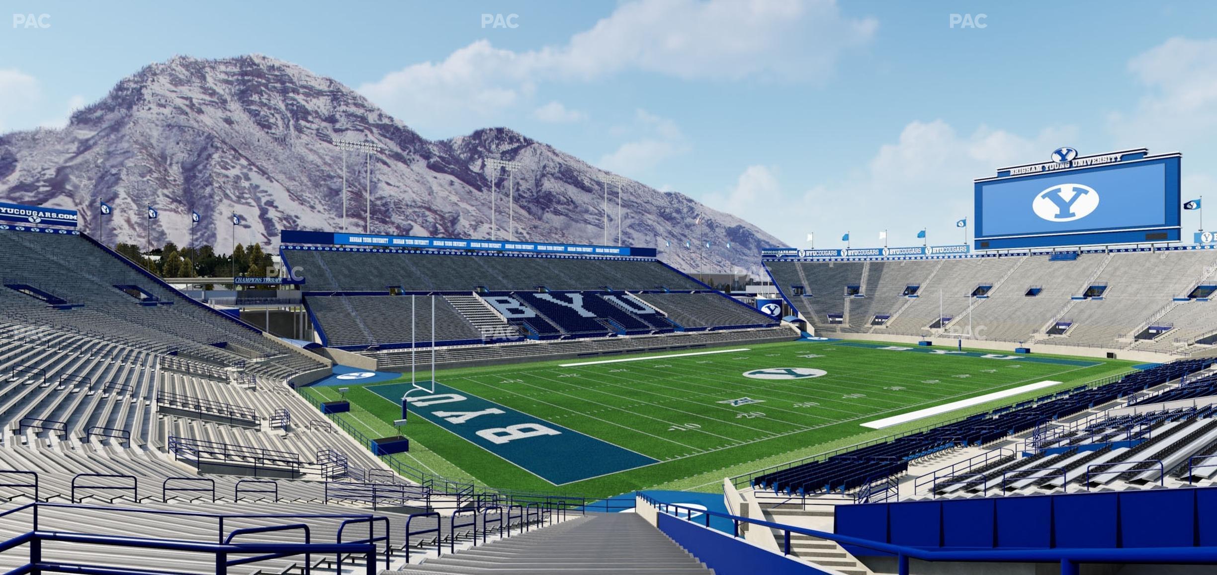 Seating view for LaVell Edwards Stadium Section 121