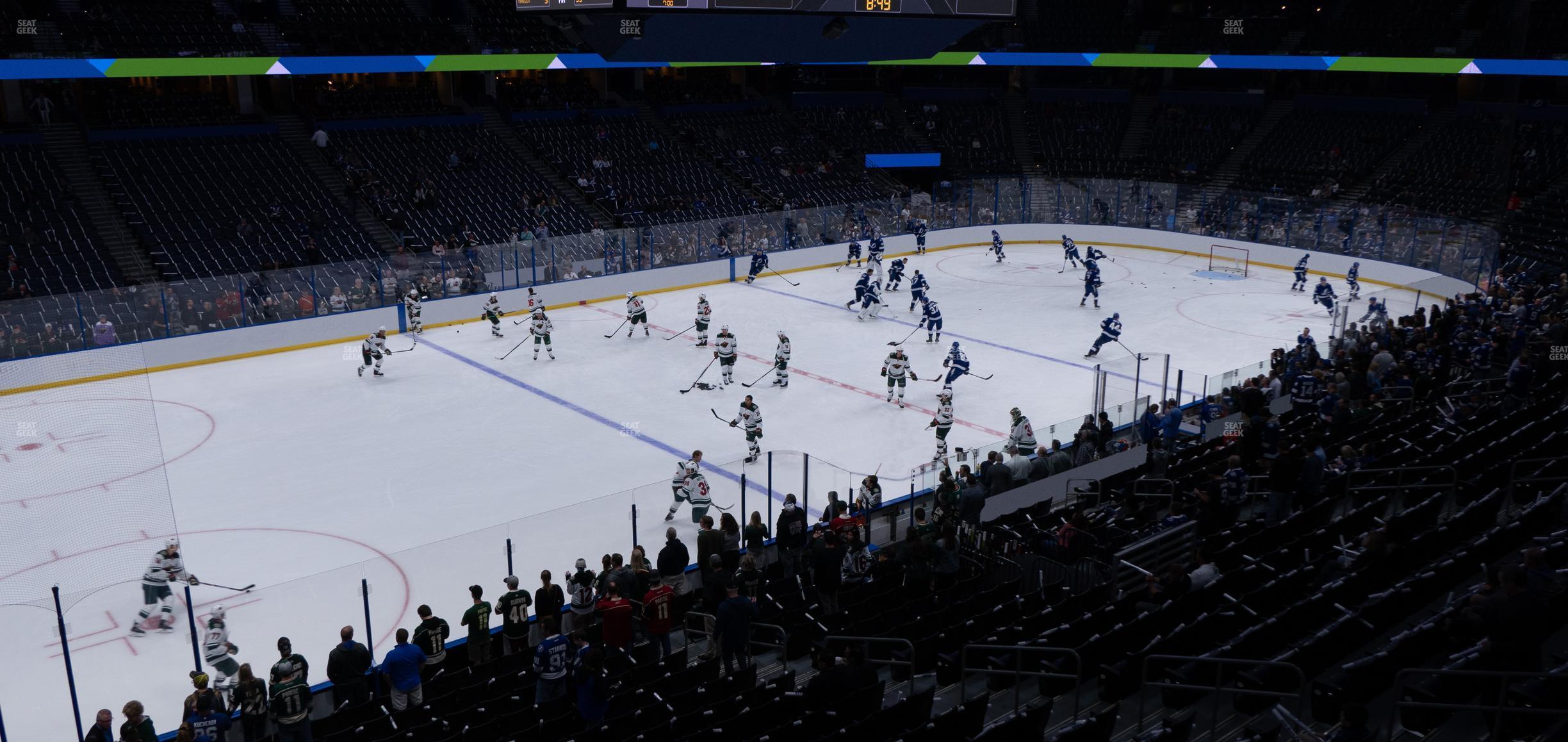 Seating view for Amalie Arena Section 204