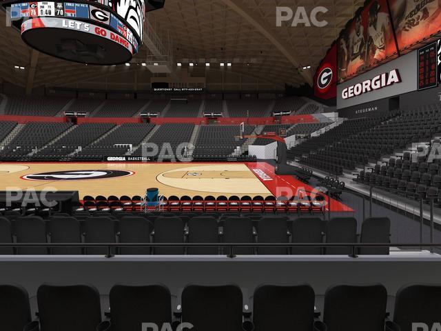 Seating view for Stegeman Coliseum Section D