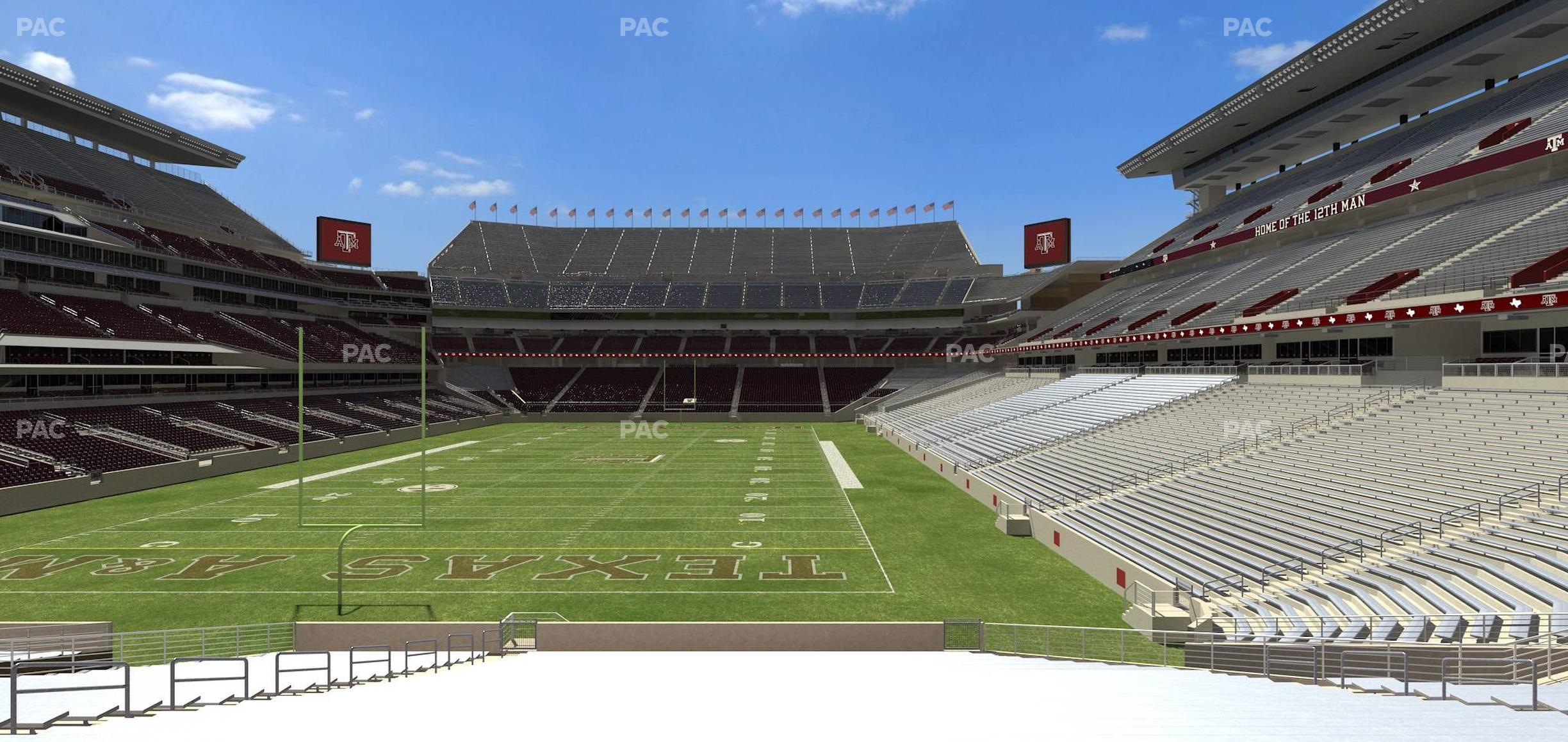 Seating view for Kyle Field Section 131