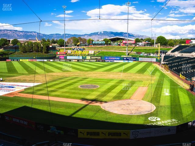 Seating view for Rio Grande Credit Union Field at Isotopes Park Section Club 305