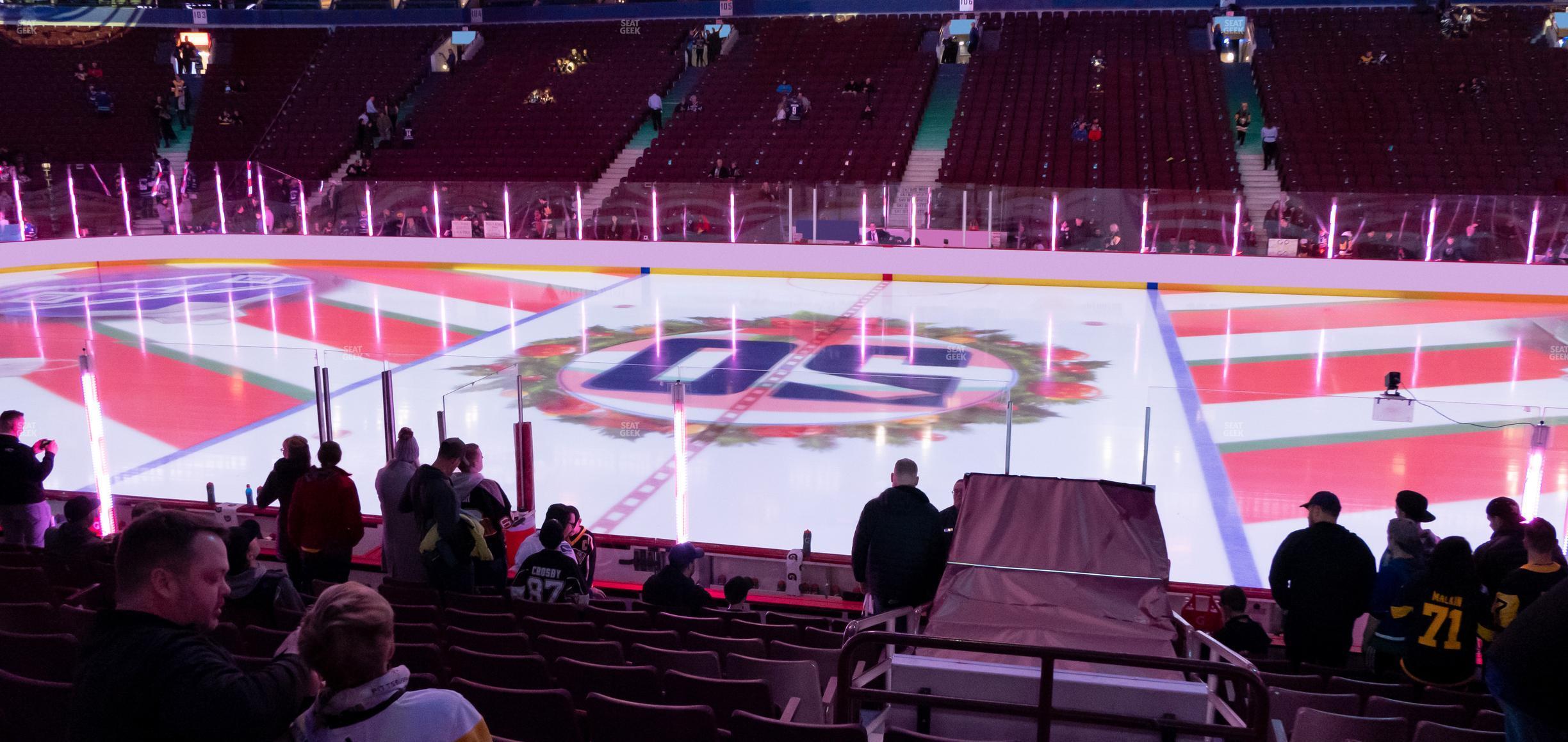 Seating view for Rogers Arena Section 117