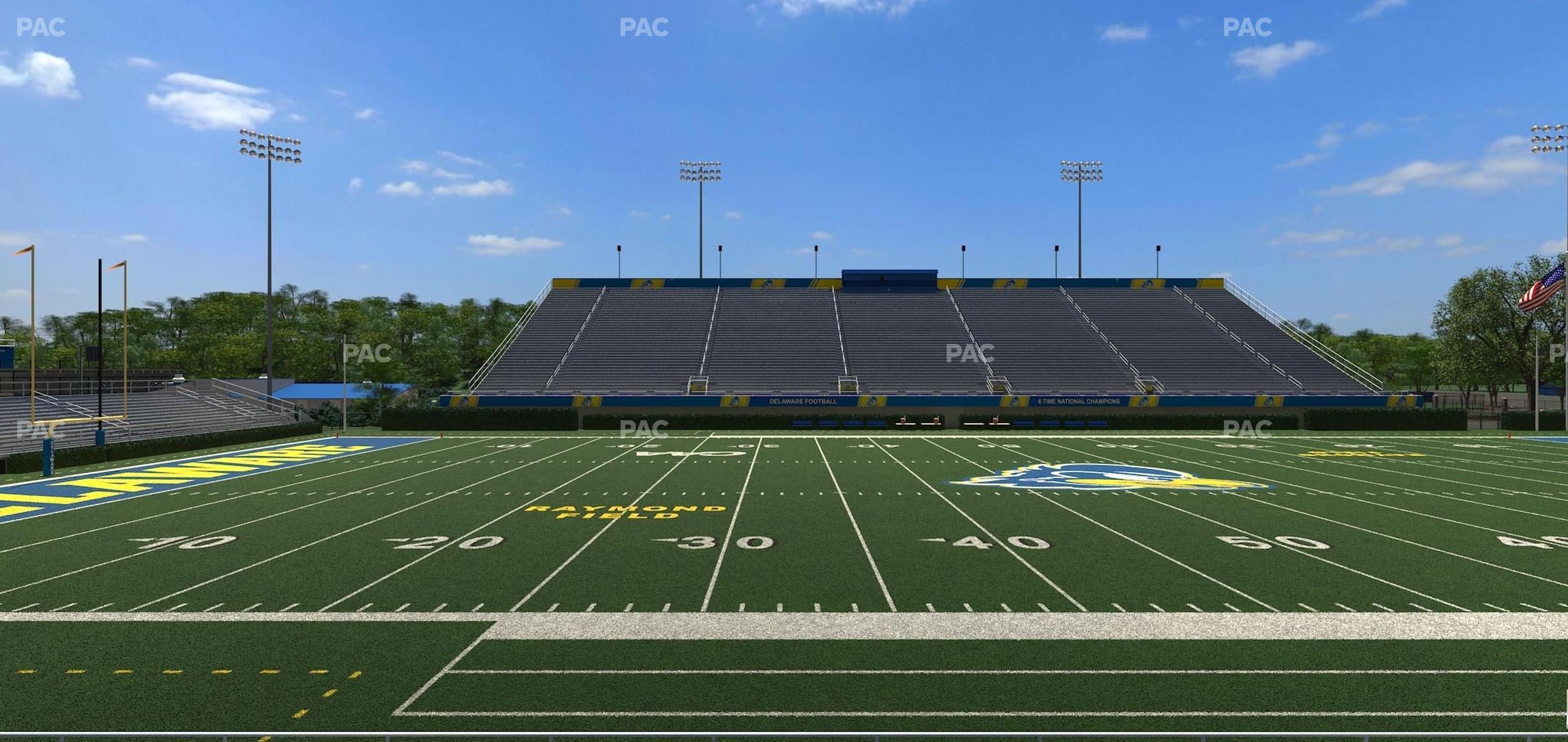 Seating view for Delaware Stadium Section West Ada 5