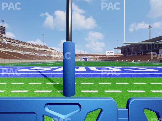 Seating view for Falcon Stadium Section Field Box 7