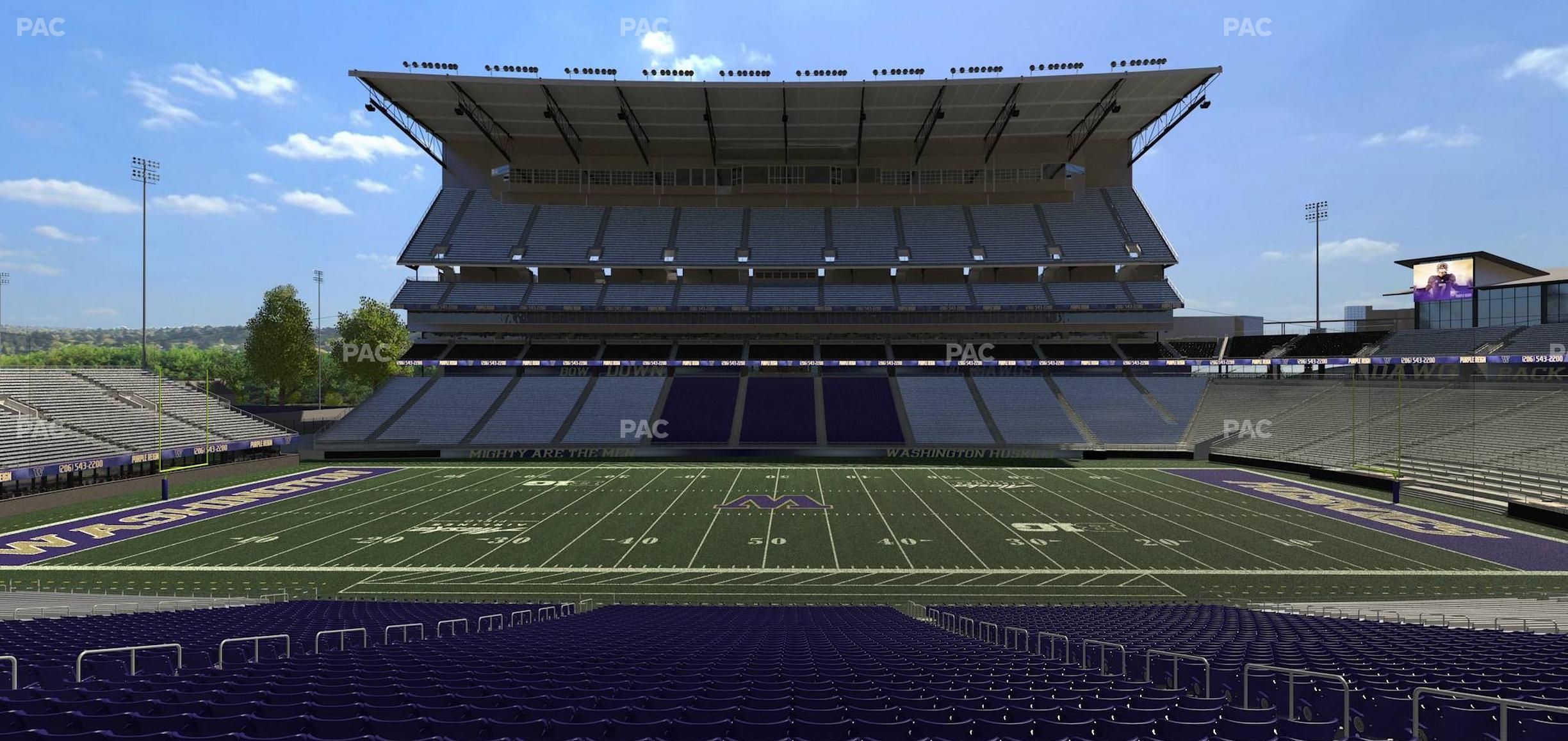 Seating view for Husky Stadium Section 129