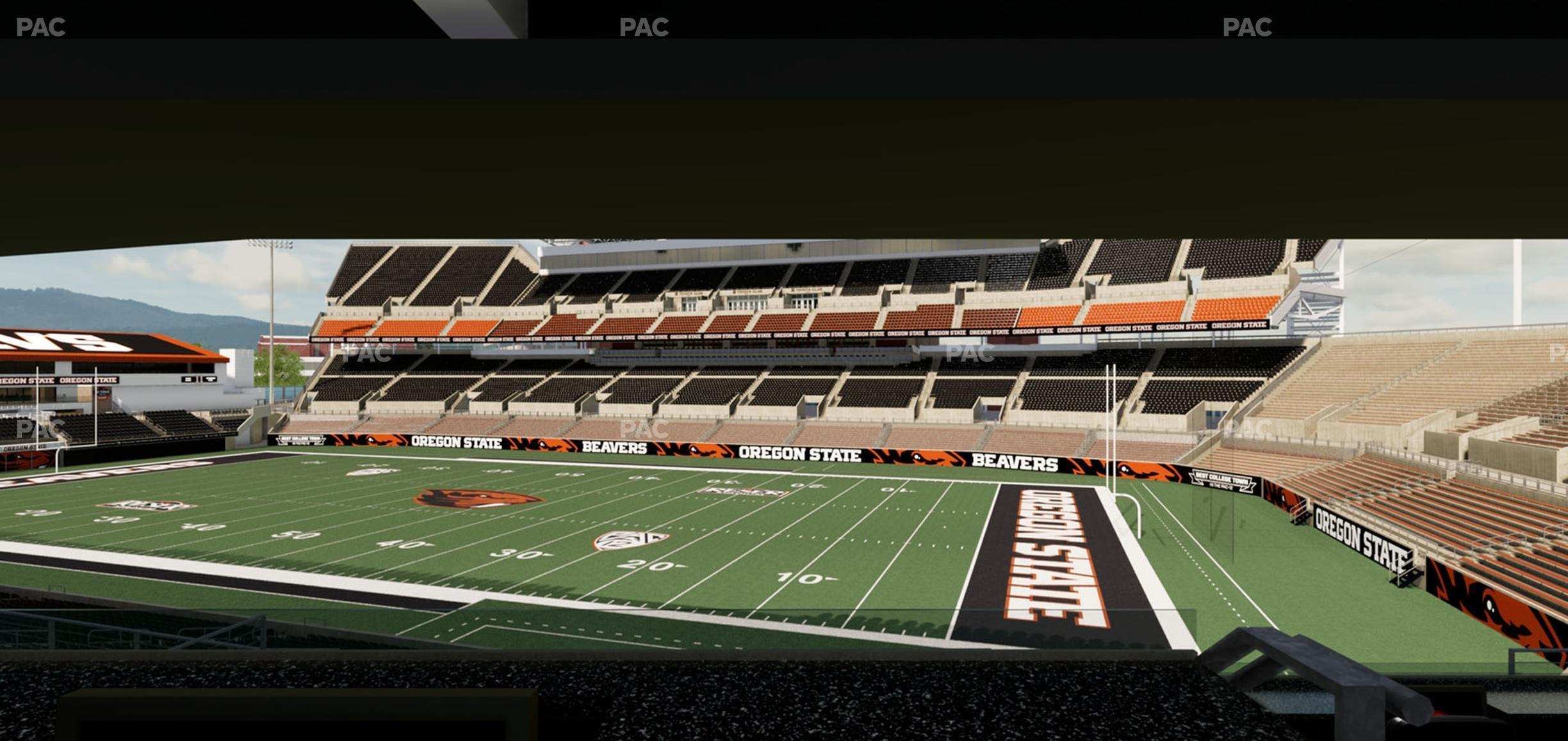 Seating view for Reser Stadium Section West Loge 18