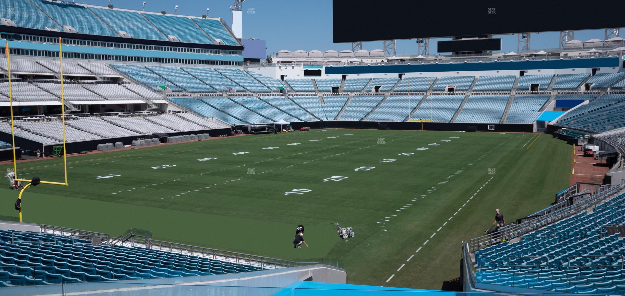 Seating view for EverBank Stadium Section 145