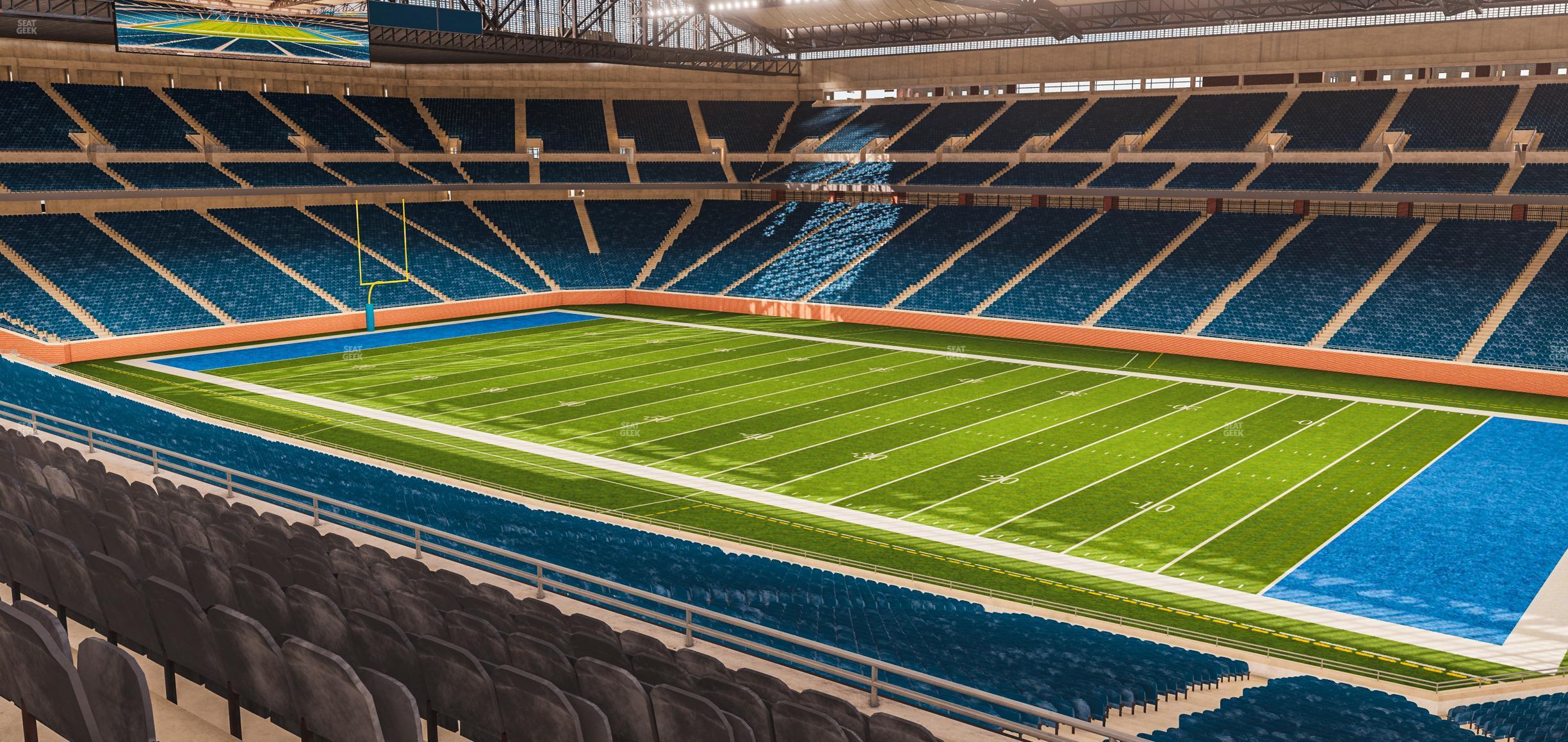 Seating view for Ford Field Section Club 213