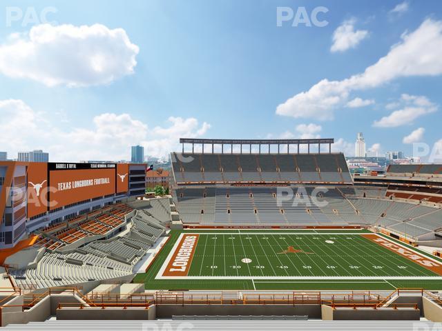 Seating view for Darrell K Royal - Texas Memorial Stadium Section 130