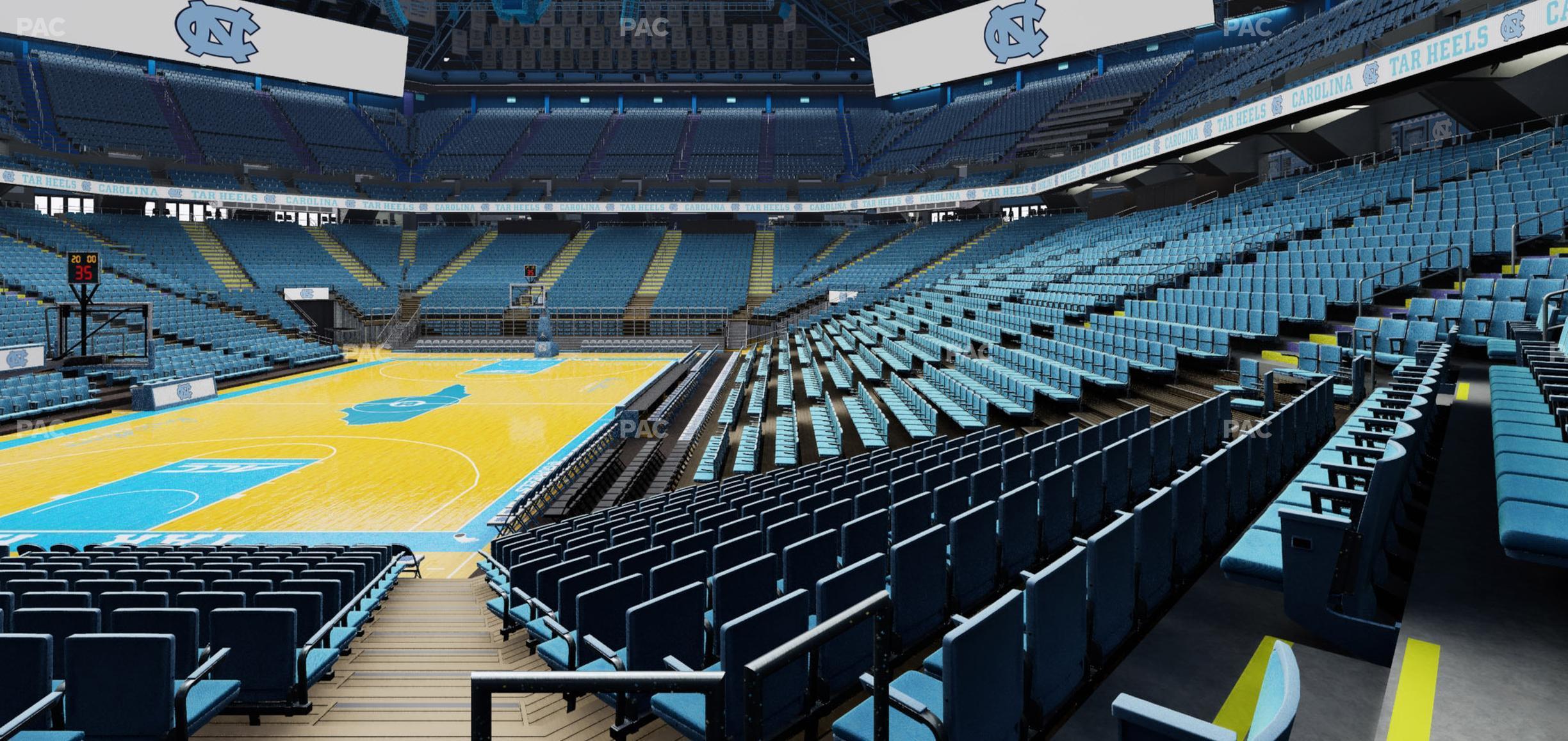 Seating view for Dean Smith Center Section 102