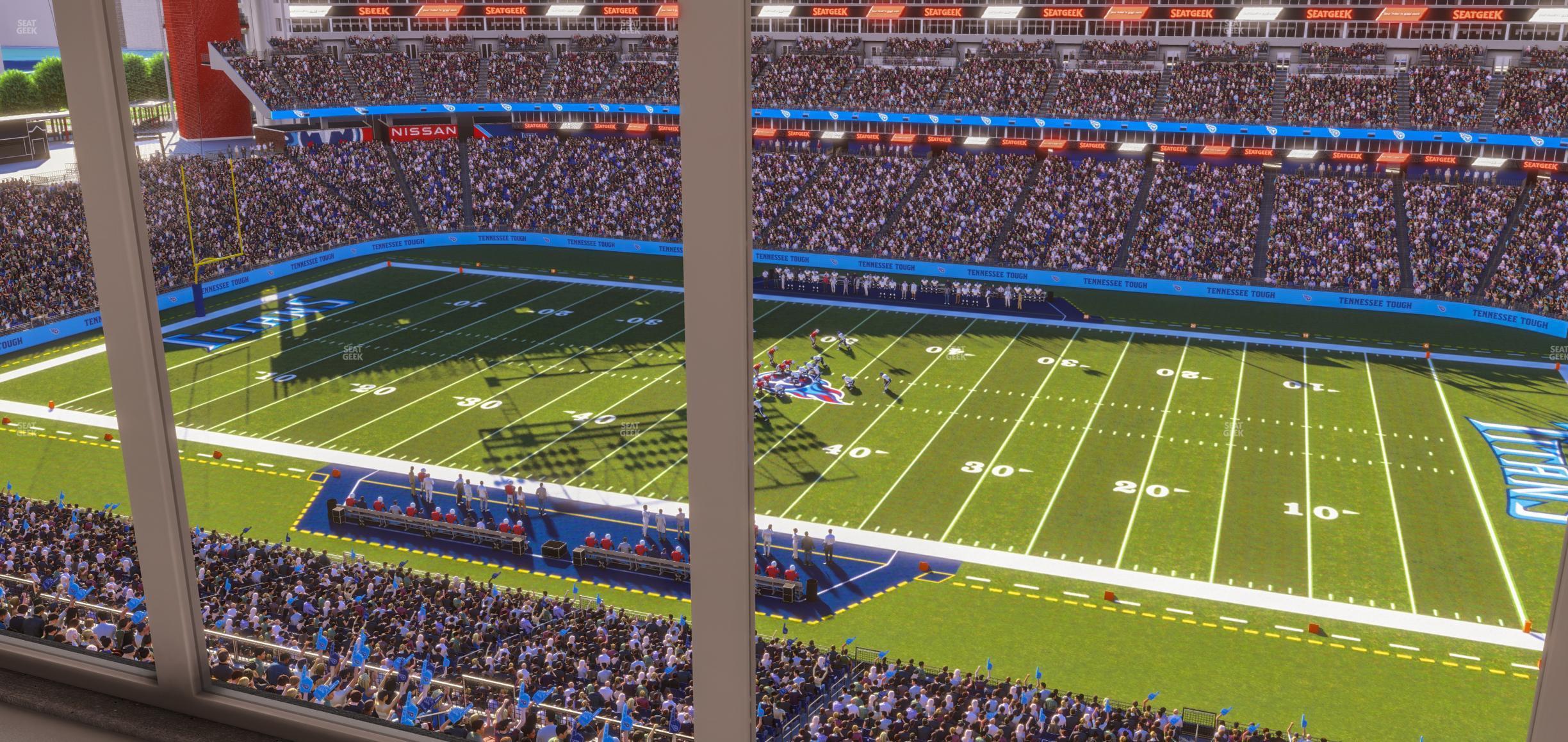 Seating view for Nissan Stadium Section Suite 613 E