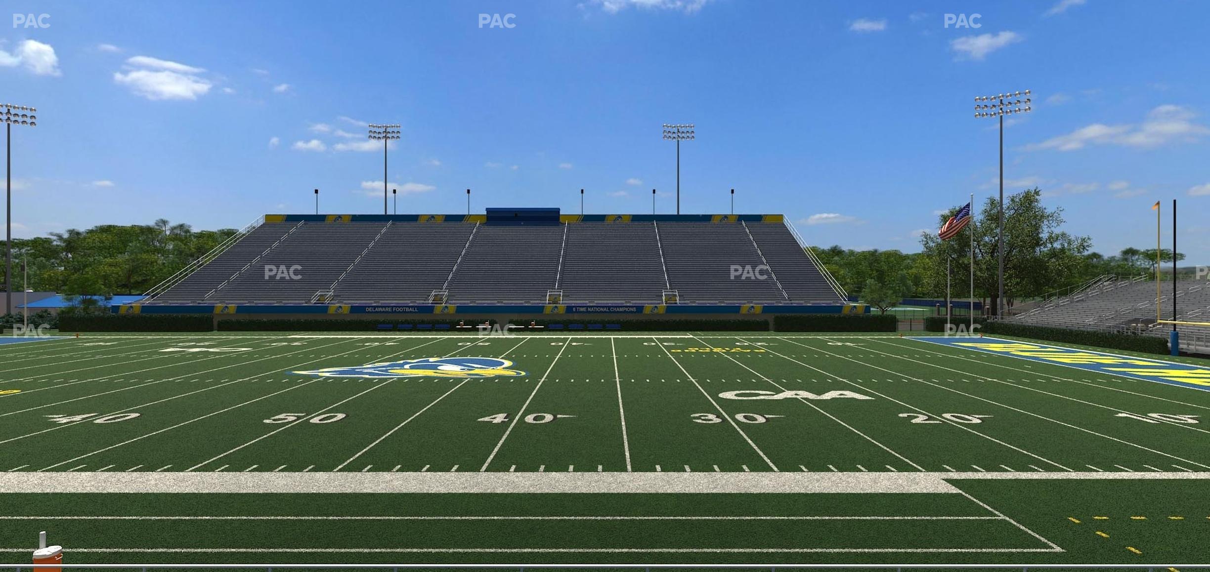 Seating view for Delaware Stadium Section West Ada 4