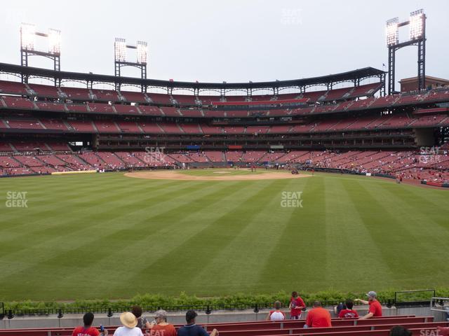 Seating view for Busch Stadium Section Lower Left Field Bleachers 195