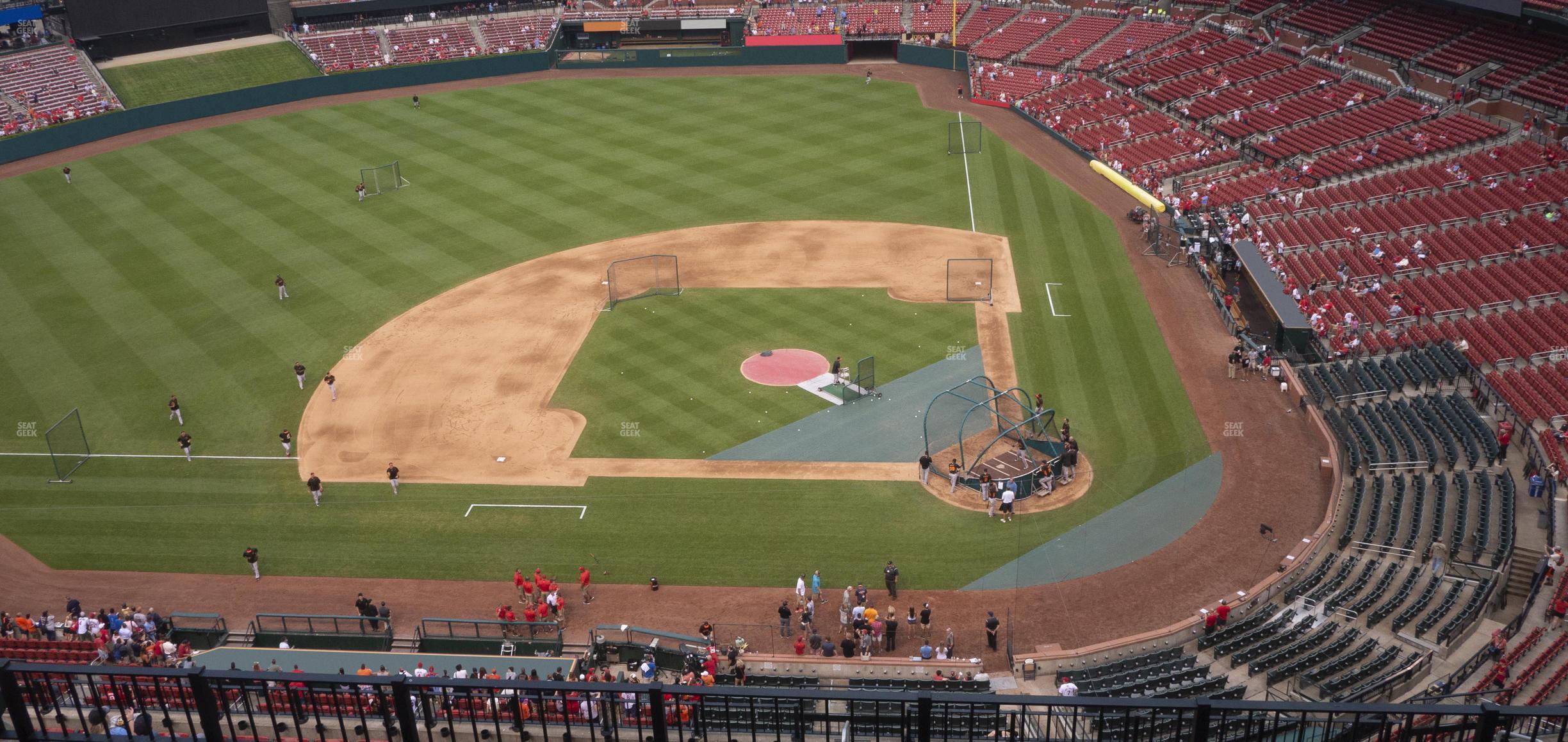 Seating view for Busch Stadium Section Infield Terrace 454