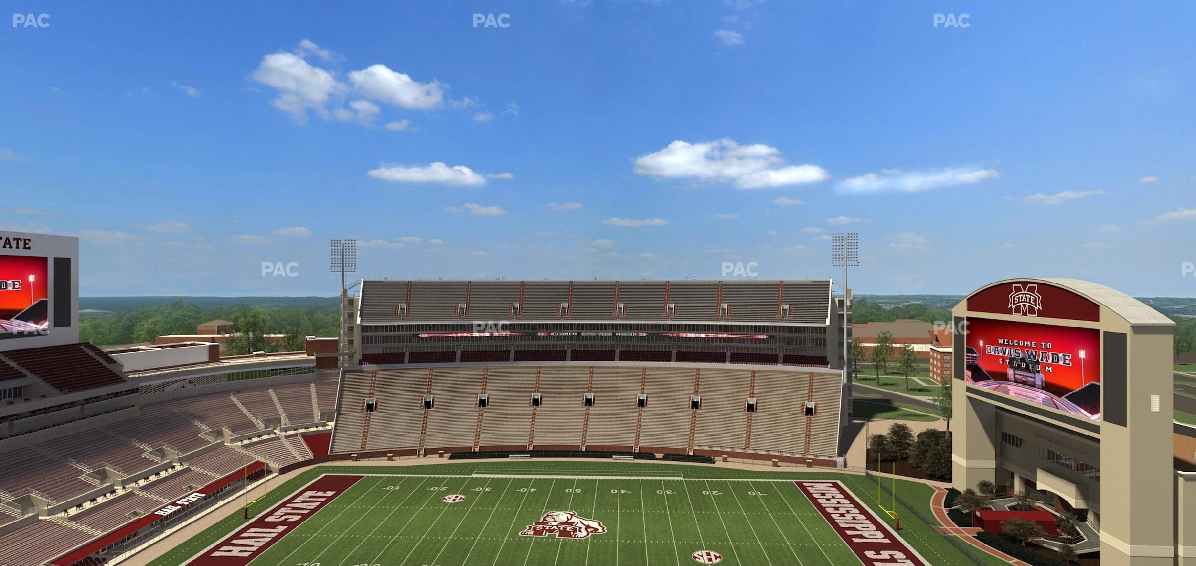 Seating view for Davis Wade Stadium Section 306