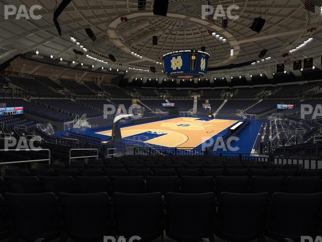 Seating view for Purcell Pavilion at the Joyce Center Section 13