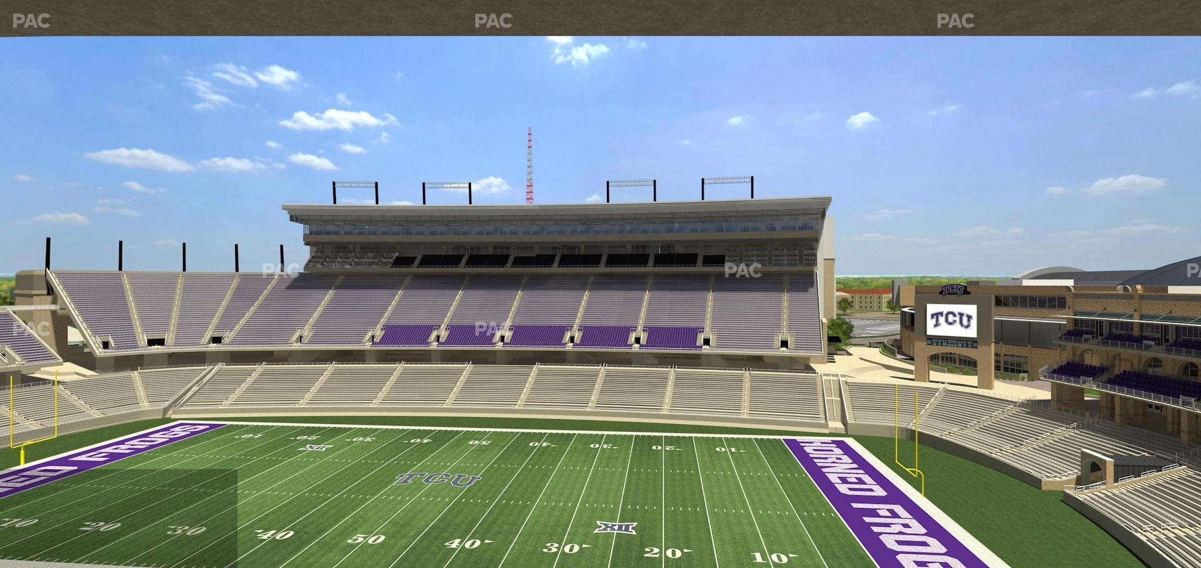 Seating view for Amon G Carter Stadium Section Champions Suite 6