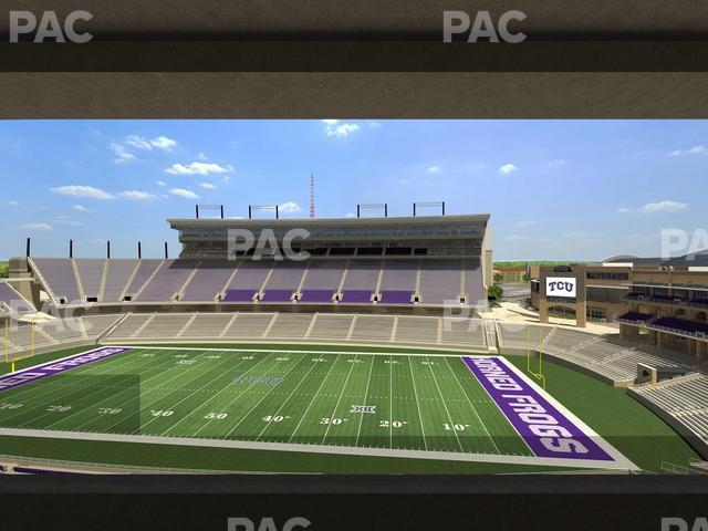 Seating view for Amon G Carter Stadium Section Champions Suite 6