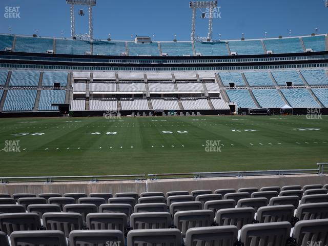 Seating view for EverBank Stadium Section Gallagher Club 37