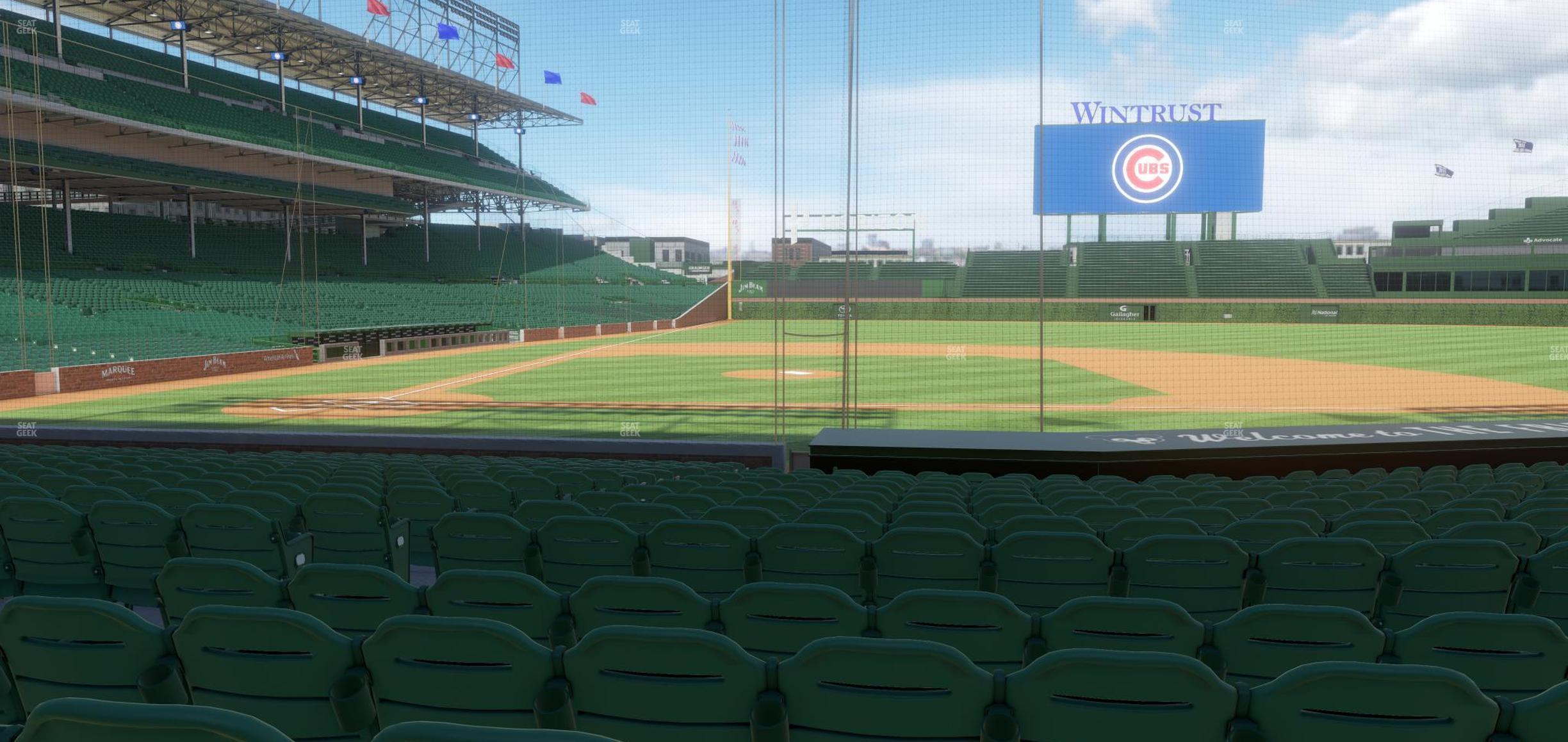 Seating view for Wrigley Field Section 123